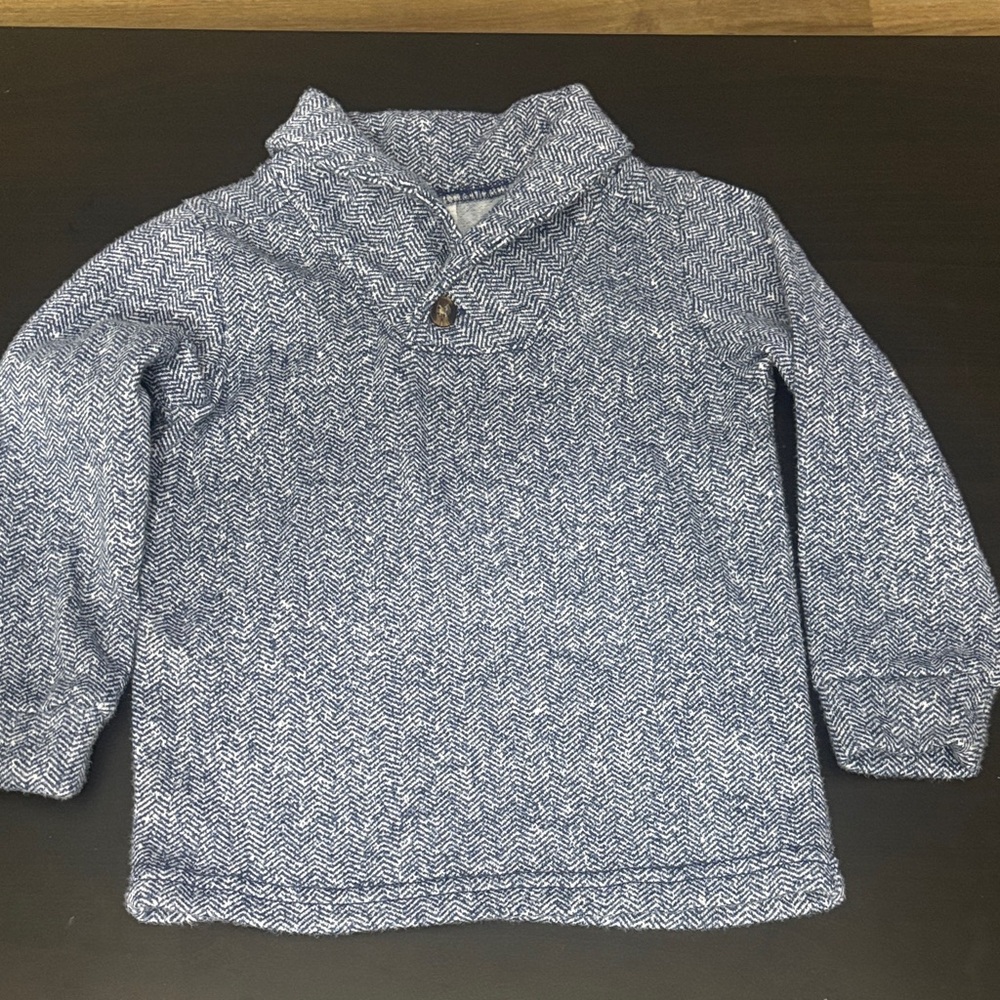Carter's Blue and White Turtleneck Sweater